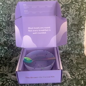 Magic Spoon Zebra Cereal Bowl with spoon